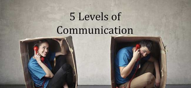 SahlComm Blog: 5 Levels of Communication